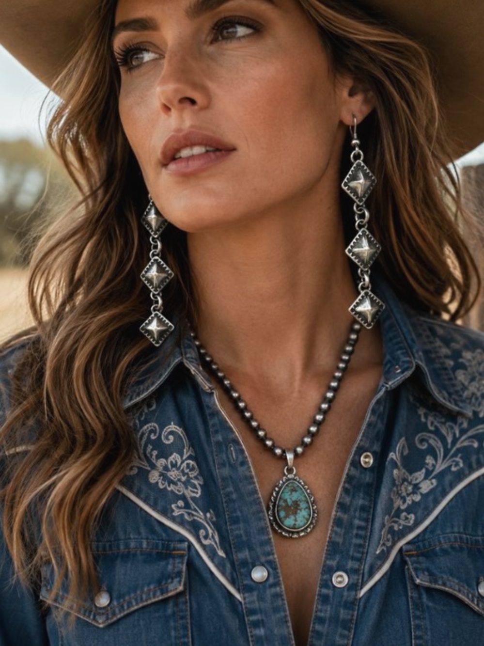 Navajo Dakota Willie Sterling Silver Dangle Earrings